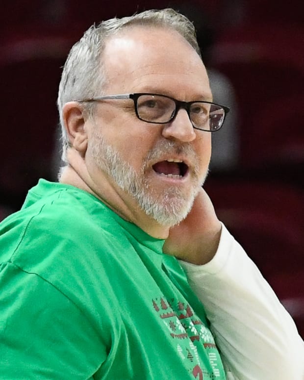 Razorbacks coach Mike Neighbors against UAPB